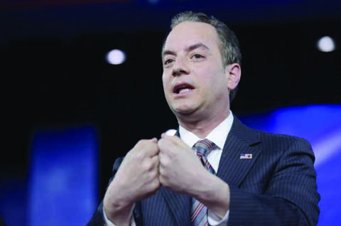 White House Chief of Staff Reince Priebus speaks at the Conservative Political Action Conference (CPAC) in Oxon Hill, Md. on Thursday.