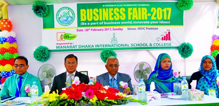 Enamul Haque, FCA, Adviser of Manarat Dhaka International School and College (MDIC) and Financial Specialist of World Bank and Asian Development Bank inaugurated a Business Fair in the city recently. Business Studies Department of MDIC organized the fair.