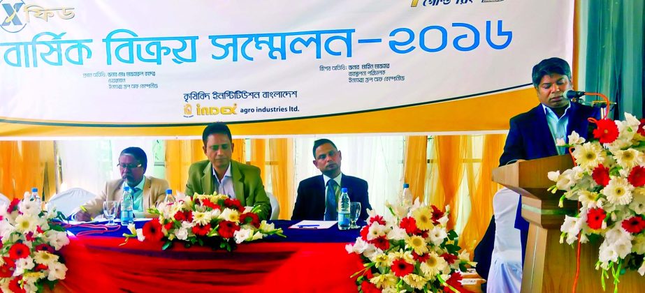 Architecture Md Mazherul Quader, Chairman, Index Agro Industries Ltd, presided over its 'Annual Sales Conference 2016' at Krishibid Institution in the city recently. Mahin Mazher, Managing Director, Md Mamunur Rashid FCMA, Major (Retd) Md Paramuddin Hos