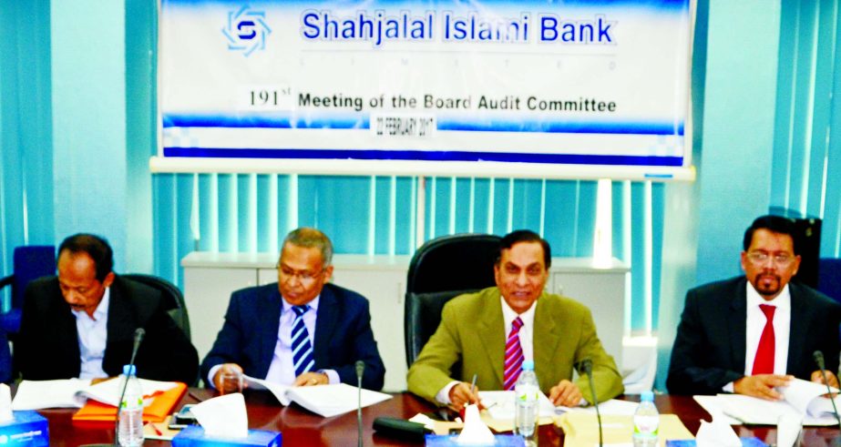 Mosharraf Hossain Chowdhury, Chairman of Shahjalal Islami Bank Limited, presided over its 191st meeting of the Board Audit Committee at its head office in the city recently. Mohammed Golam Quddus, Director, Farida Parvin Nuru, Independent Director and Far