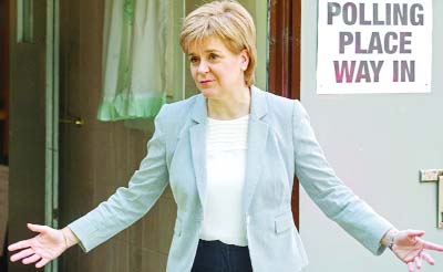 Nicola Sturgeon is the First Minister of Scotland and the leader of the Scottish National Party.