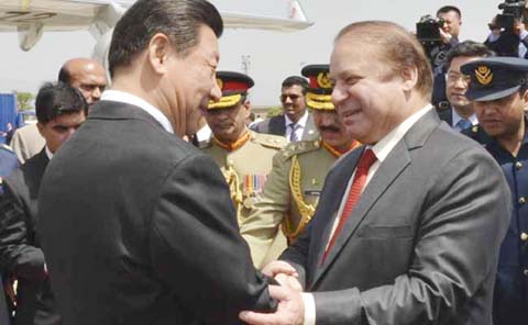 China plans to step up military cooperation with Pakistan to produce missiles. AP file photo
