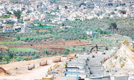 Photo shows the West Bank settlement of Eli.