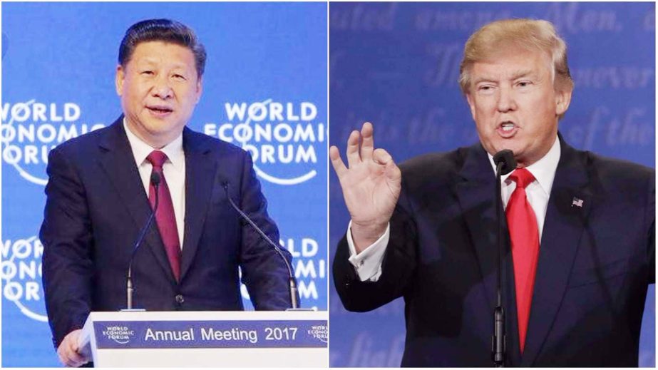 Chinese President Xi Jinping (Left) and US President Donald Trump(right).