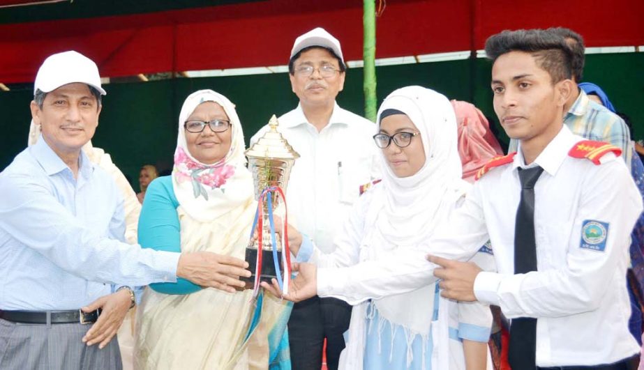 CDA Chairman Abdus Salam inaugurating the annual prize- giving ceremony at CDA Public School and College on Tuesday. Chairman of Chittagong Education Boards Prof Shaheda Islam was present as Chief Guest on Tuesday.