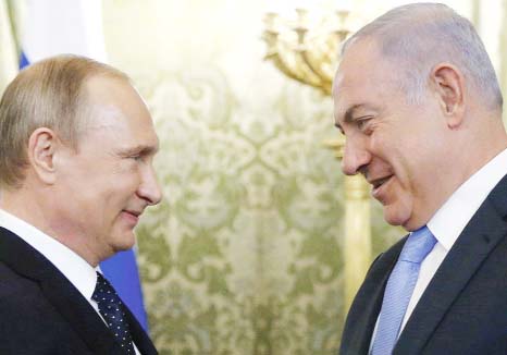 Russian President Vladimir Putin (left) and Prime Minister Benjamin Netanyahu have been characterized as straightforward, open and built on personal trust.