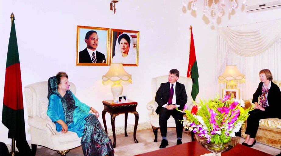 Owen Jenkins, Director of South Asia, Afghanistan Directorate and British High Commission to Bangladesh Alison O Blake called on BNP Chairperson Begum Khaleda Zia at her Gulshan party office on Tuesday.