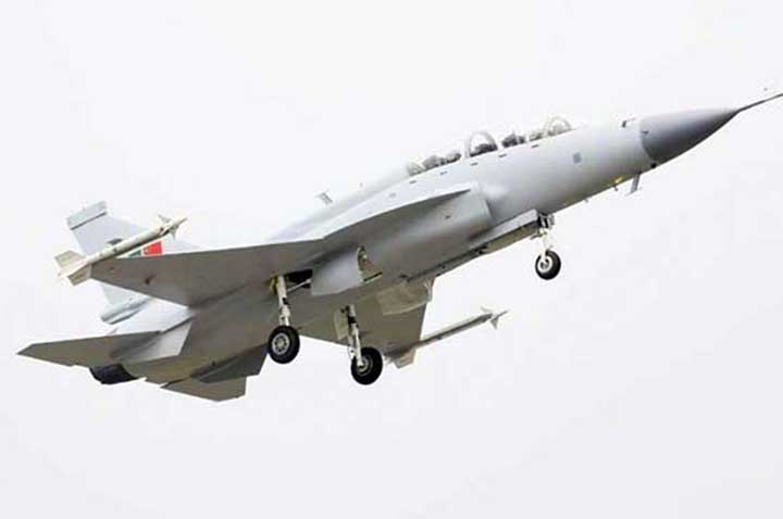 The JF-17B climbed up and stayed in the air for about 26 minutes during its maiden flight.