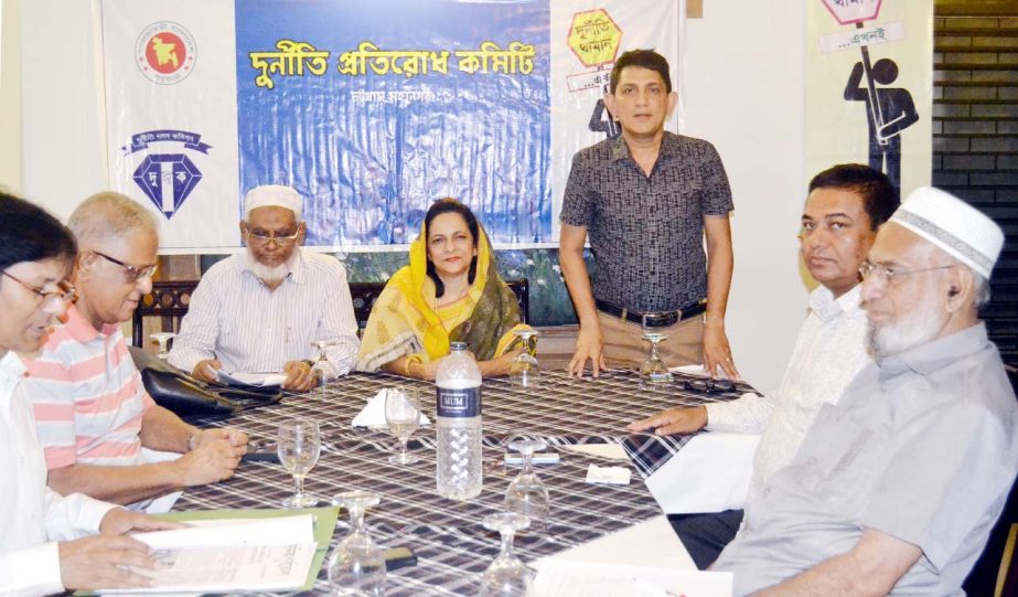 Syed Sirajul Islam Kmu, General Secretary, Anti- Corruption Committee, Chittagong City speaking at a meeting on prevention of corruption recently.