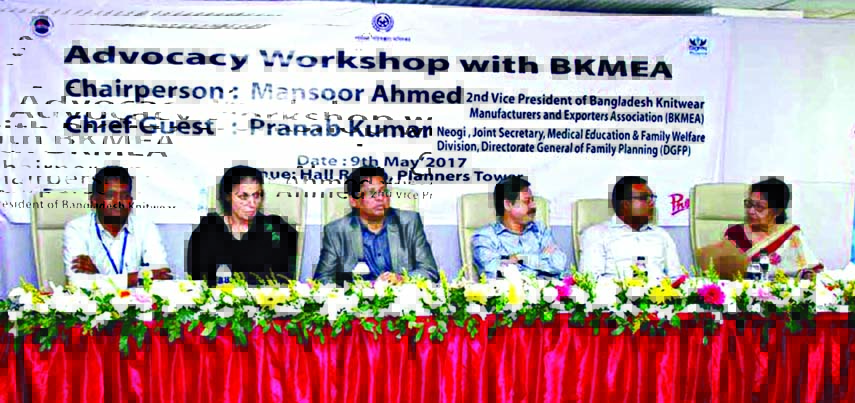 An advocacy workshop with BKMEA was held at Planners Tower in Bangla Motor area in the city on Tuesday.