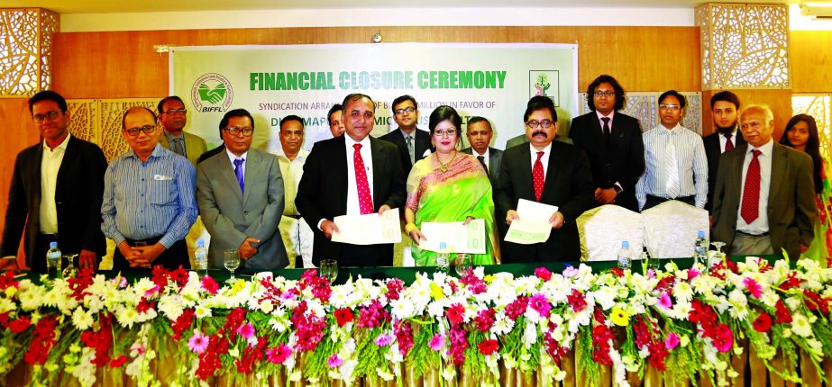 Financial Closure Ceremony of Dharmapur Ceramic Industries Limited was held in the city recently. SM Formanul Islam, Executive Director and CEO of Bangladesh Infrastructure Finance Fund Limited; R Q M Forkan, Managing Director of Bangladesh Commerce Bank