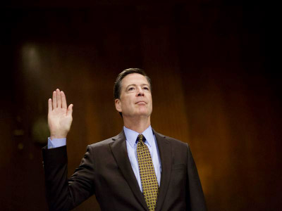 Former FBI Director James Comey.