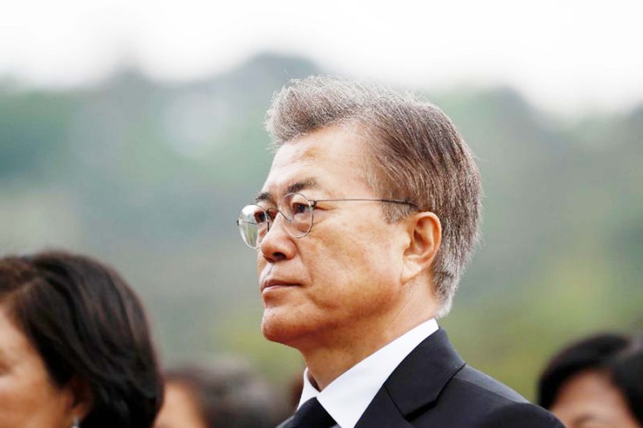 South Korean President Moon Jae-In warned Wednesday there was a "high possibility"" of military clashes along the border with North Korea as tensions mount over Pyongyang's weapons ambitions ."