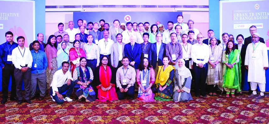 Participants at a conference on the Urban Tuberculosis (TB) Initiative in Bangladesh held at Hotel Lakeshore at Gulshan in the city from May 15-16.