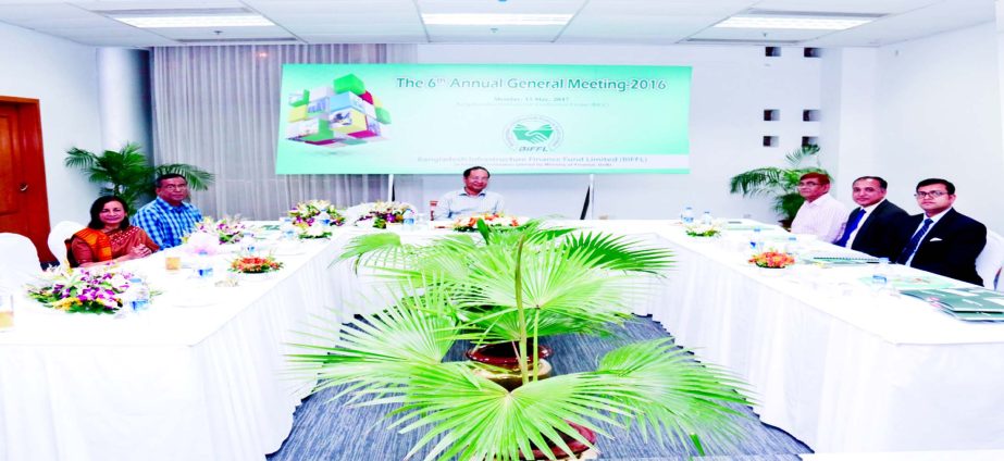 Hedayetullah Al Mamoon, Chairman of Bangladesh Infrastructure Finance Fund Limited and Senior Secretary to the Finance Division, presiding over its 6th Annual General meeting recently. The shareholders approved stock dividend for Tk 49.00 crore leading th