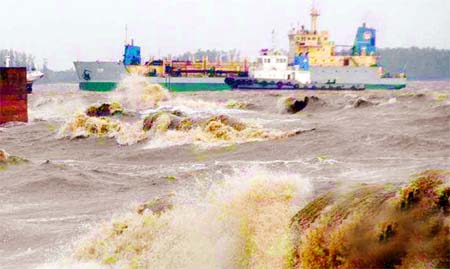 The Bay of Bengal remains rough as the cyclonic storm 'Mora' over North-Bay and adjoining east Central-Bay moved slightly northwards further and likely to hit the coastal belts of Chittagong and Cox's Bazar today.