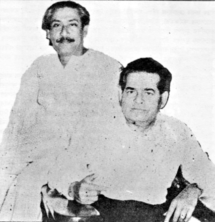 Tofazzal Hossain Manik Mia and Bangabandhu Sheikh Mujibur Rahman were as close as this photo in their personal and political life.