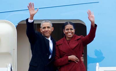 The Obamas have rented the mansion in the posh Kalorama area of Washington since January.