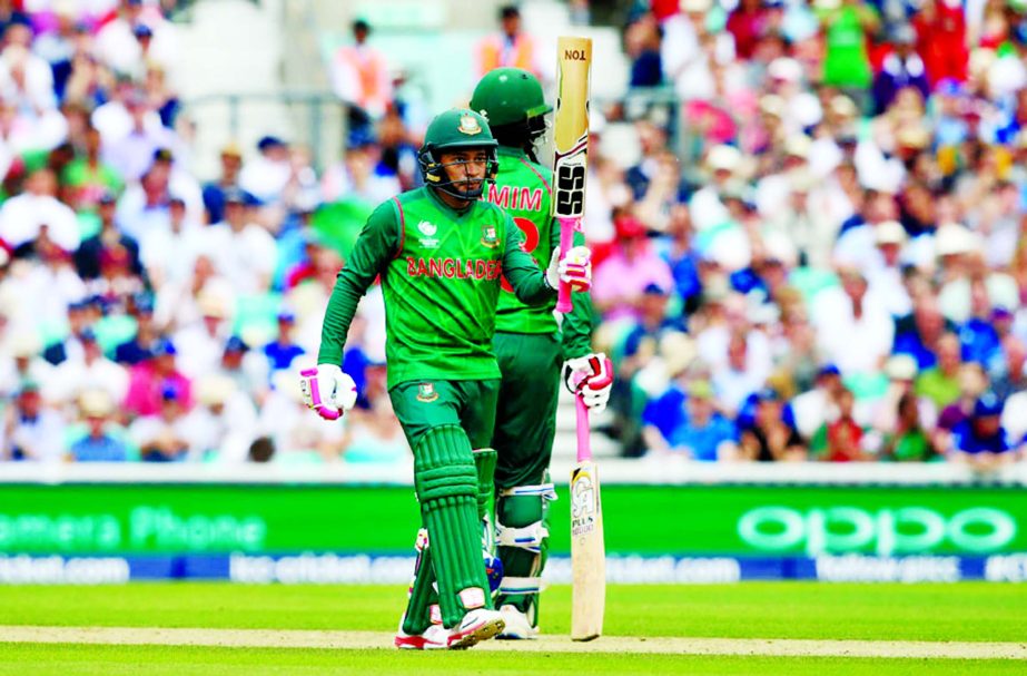 Mushfiqur Rahim notched a 48-ball fifty during the Champions Trophy Group A match between England and Bangladesh at the Oval on Thursday.