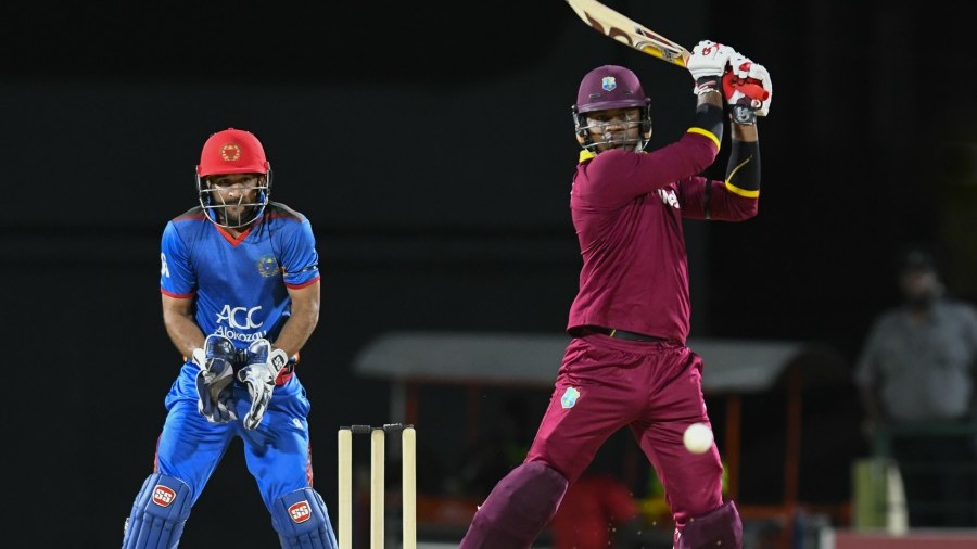 Marlon Samuels eased West Indies' chase with 35 in the 1st Twenty20 match between West Indies and Afghanistan at Basseterre on Friday.