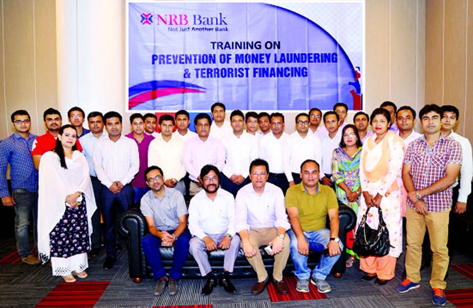 NRB Bank Limited organized a day long training programme on "Prevention of Money Laundering & Terrorist Financing"" held at its Corporate Head Office in the city recently. High officials of the bank participated it."