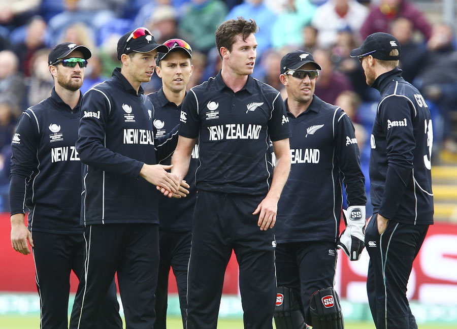 Adam Milne picked up his second wicket with a slower ball during the Champions Trophy 2017 match between England and New Zealand at Cardiff on Tuesday.