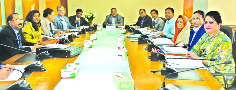 Shaikh Md Wahid-uz-Zaman, Chairman, Board Of Directors of Janata Bank Limited, presiding over its 478th Board Meeting at its head office on Wednesday.