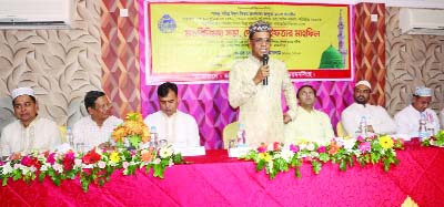 BHALUKA (Mymensingh): Syed Nurul Islam, SP, Mymensingh addressing an Iftar Mahfil organised by Bhaluka Model Thana Police on Saturday. Among others, Billal Hossain, SP, Industrial Police, Zone-5 Mosharraf Hosen Khan, UNO, Bhaluka, Dr Mezbah Uddin, Mayor,