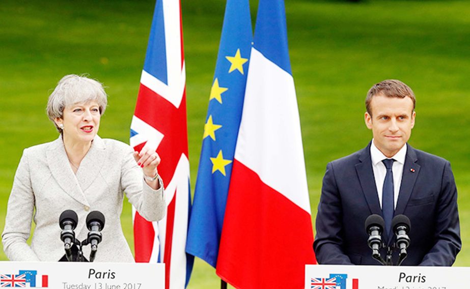 Emmanuel Macron said that he respected the sovereign decision of the British people to leave the EU.