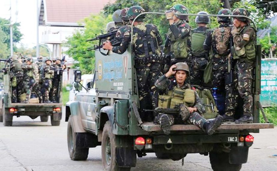 US army on ground near Marwai City, supporting Phillipines against ISIS.