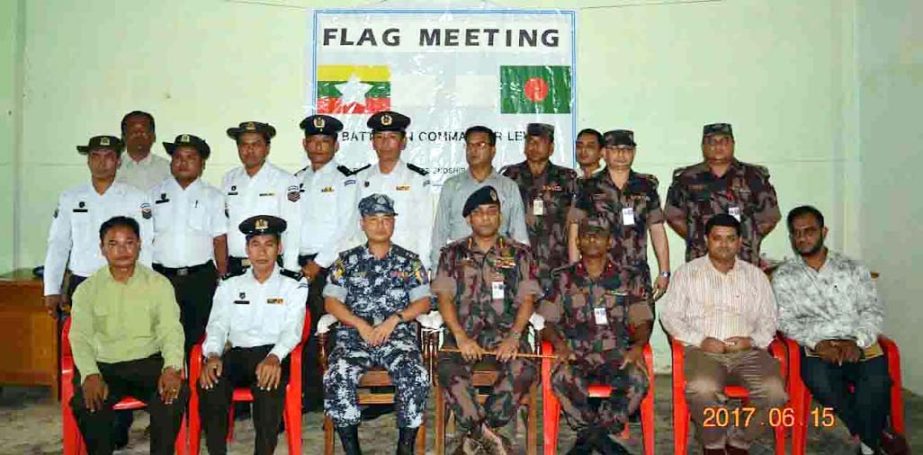 A flag meeting of BGB-BGP was held at Myanmar recently.