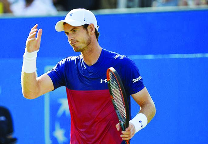 Murray crashed out of Queen's after losing his first round match against Jordan Thompson on Tuesday.