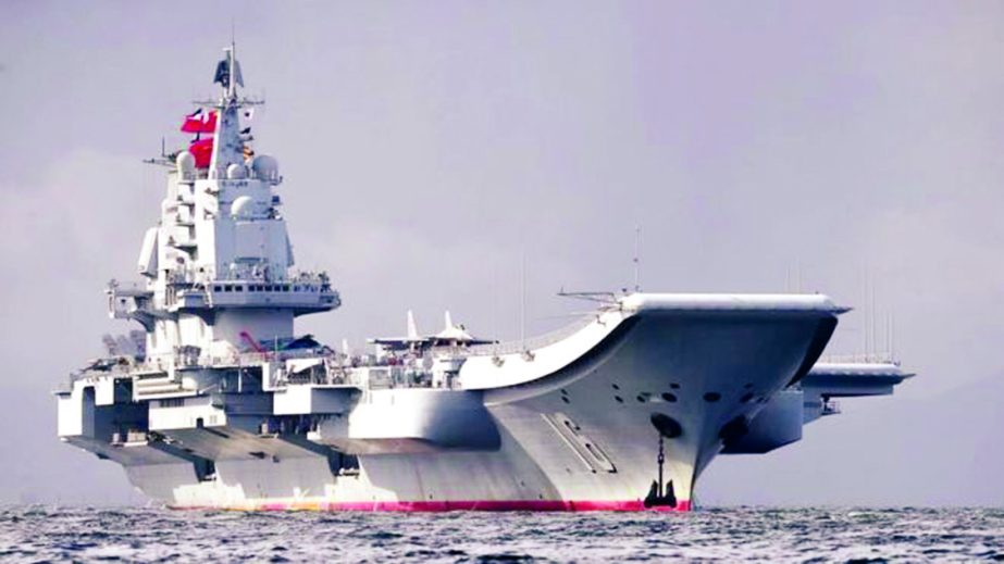 The Liaoning will be in Hong Kong waters for five days.