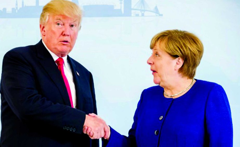 Merkel has said that the talks on the issue would "not be easy" with Trump, who has once called climate change a Chinese hoax.