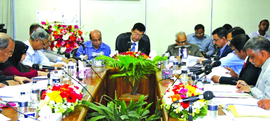 Md. Ashraful Mokbul, Chairman of Sonali Bank Limited, presiding over a special meeting with Bangladesh Bank on audit report of 31st December 2015 at Sonali Bank's head office on Wednesday. Md. Obayed Ullah Al Masud, Managing Director of the bank were pre