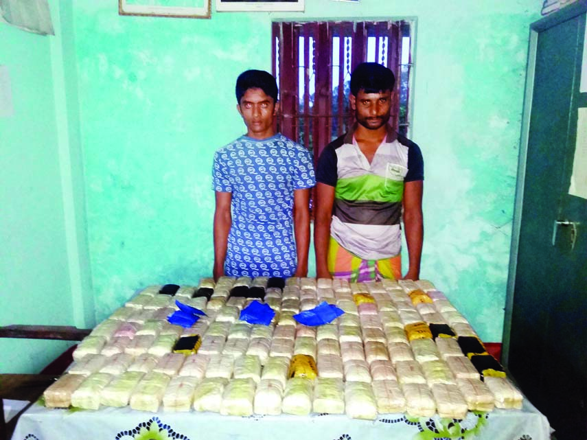 Highway police Shahpuri Outpost in Cox's Bazar arrested two miscreants named Mintu Ali and Delwar Hossain with 2,55,000 pieces of Yaba worth about Tk 7,65,00,000 and seized a truck worth about Tk 30,00,000 only from in front of Balukhali Customs Check Po