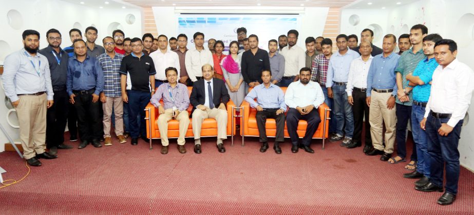 Prof Dr Yousuf Mahbubul Islam, Vice Chancellor of Daffodil International University and Mohit Kalra, Head of Training Faculty, Cambium Networks along with other distinguished guests at the inaugural ceremony of a 4-day Cambium Certified Technical Training