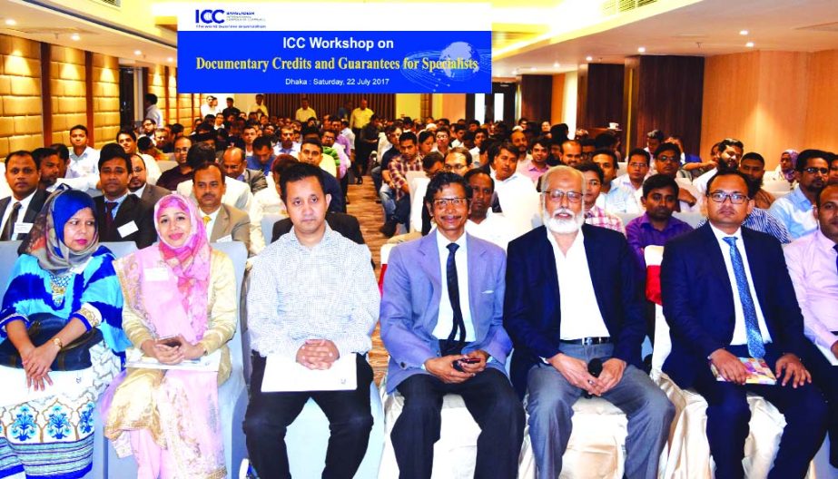 Md. Arfan Ali, Managing Director of Bank Asia Ltd. poses with the participants of the 5th EC and 1st General Meetings of SWIFT member and users group of Bangladesh at a hotel in the city on Wednesday. Kazi Masihur Rahman, CEO, Mercantile Bank Ltd, Md. Ahs