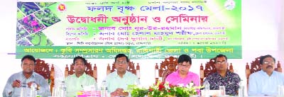 RAJSHAHI: Md Nur-Ur- Rahman, Divisional Commissioner, Rajshahi inaugurating three day-long Tree Fair at Green Plaza premises yesterday.