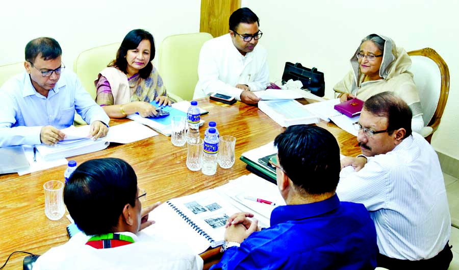 DG of Archeological Department Altaf Hossain gave a power point presentation on the present condition of the 93 sites to the Prime Minister Sheikh Hasina at a meeting of senior officials of the Ministry of Cultural Affairs, Archeological Department and