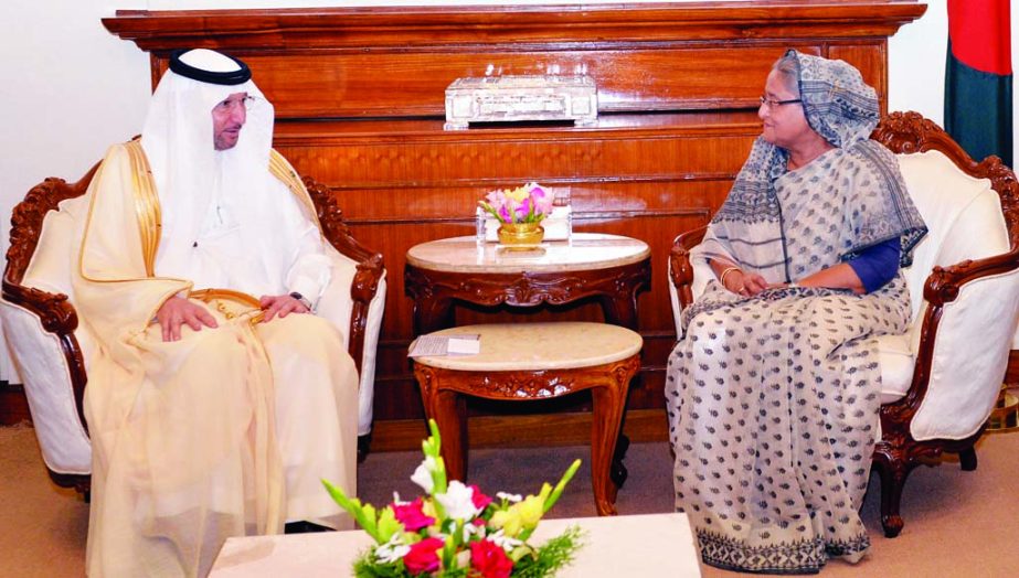 OIC Secretary General Dr. Yousef Al Othaimeen called on Prime Minister Sheikh Hasina at the latter's office in the city on Thursday. BSS photo