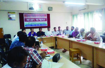 KISHOREGANJ: Dr Md Habibur Rahman, Civil Surgeon, Kishoreganj speaking at a press conference marking the upcoming National Vitamin -A Plus Campaign at Kishoreganj General Hospital Conference Room on Wednesday.