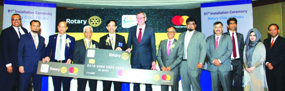 Eastern Bank Limited (EBL) and Rotary International Bangladesh entered a partnership to launch an exclusive Mastercard Titanium Card for Rotarians in the city recently. Dr. Thomas Pinz, German Ambassador to Bangladesh, Nazeem Anwar Choudhury, Head of Cons