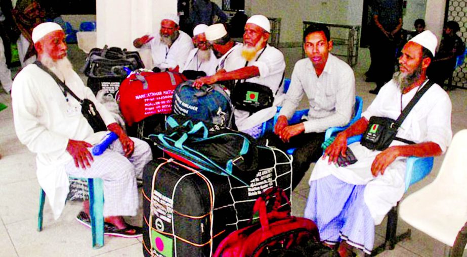 Around 3,000 pilgrims are still facing uncertainty over performing Hajj this year as Hajj agencies have not yet confirmed their visas and tickets. This photo was taken from city's Ashkona Hajj camp on Wednesday.