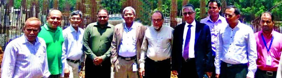 Ahmed Kamal Khan Chowdhury, Managing Director of Prime Bank Limited, poses after visiting the construction work of the project of Birds A&Z Limited at Gorai in Mirzapur recently. The bank financed the project. Syed Nazmul Huque, EVP of Commercial Banking