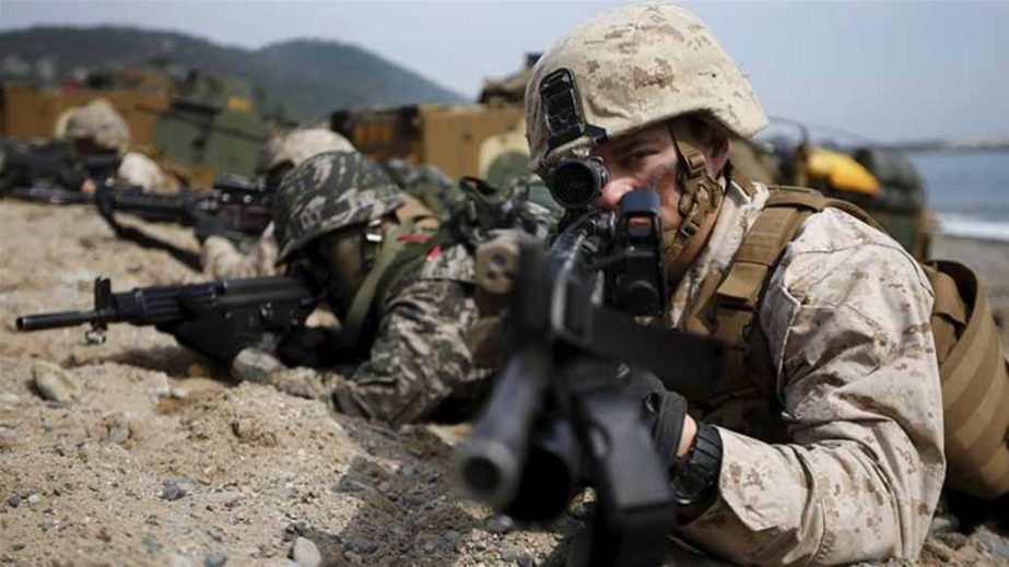 As many as 50,000 South Korean soldiers and about 17,500 US troops are taking part in the exercises.