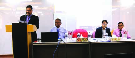 Obayed Ullah Al Masud, Managing Director of Sonali Bank Limited, inaugurating its "Customs Duty ePayment" at the banks head office recently. NBR, Bangladesh Bank, 56 government and private bank's representatives were also present.