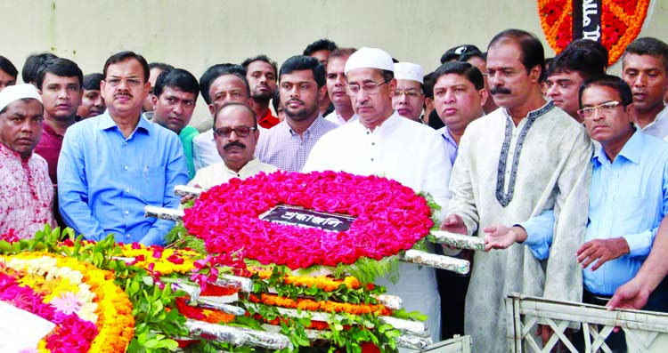 Leaders and activists of Bangladesh Awami Juba League paying tributes to Ivy Rahman by placing floral wreaths at her grave in the city's Banani Graveyard on Thursday marking her death anniversary.