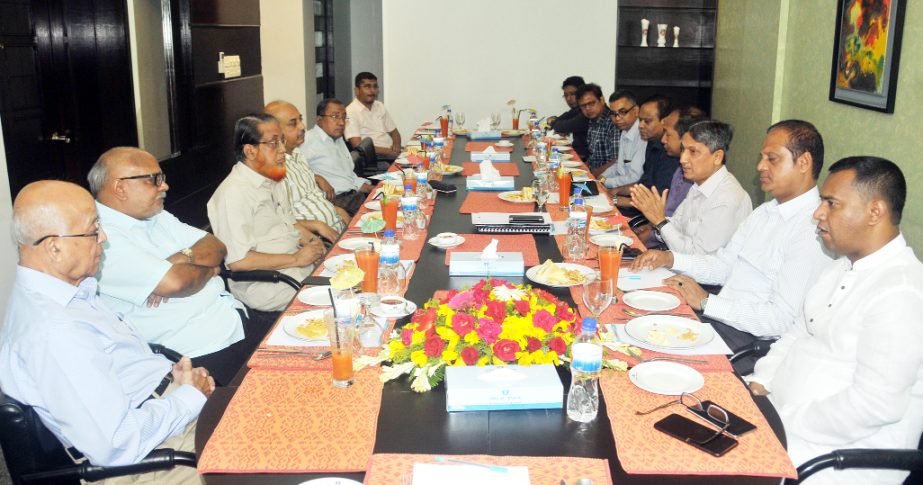 Abdus Salam, Chairman Chittagong Development Authority speaking at a view exchange meeting with the editors of different dailies of Chittagong on Tuesday at Hotel Well Park Residence and he sought cooperation of all for removing water-logging from Chit