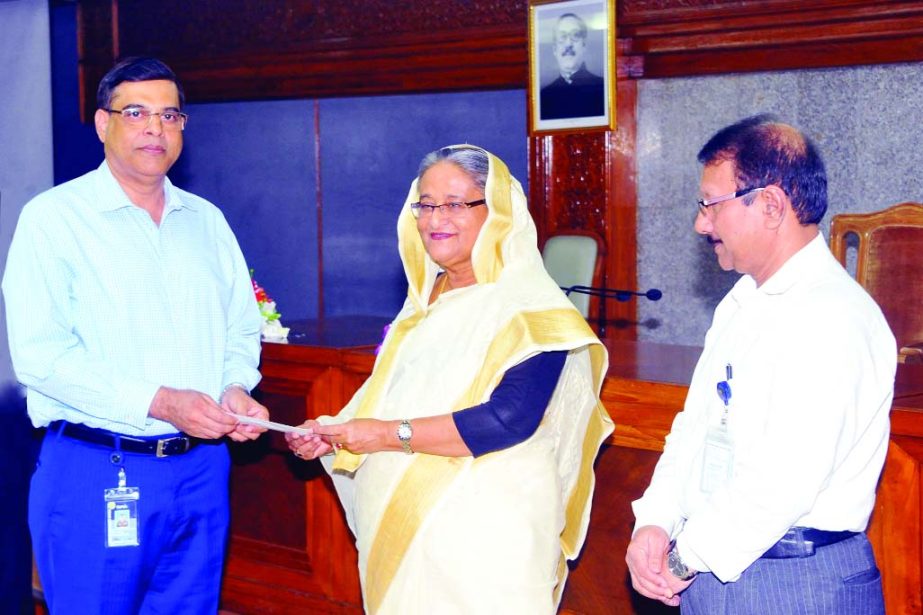 Bangladesh Export Processing Zones Authority (BEPZA) donated Tk. 5 lakh 86 thousand to Prime Minister's Relief & Welfare Fund . Executive Chairman of BEPZA Maj Gen Mohd Habibur Rahman Kahn, ndc, psc handed over the cheque equivalent to one day salary o